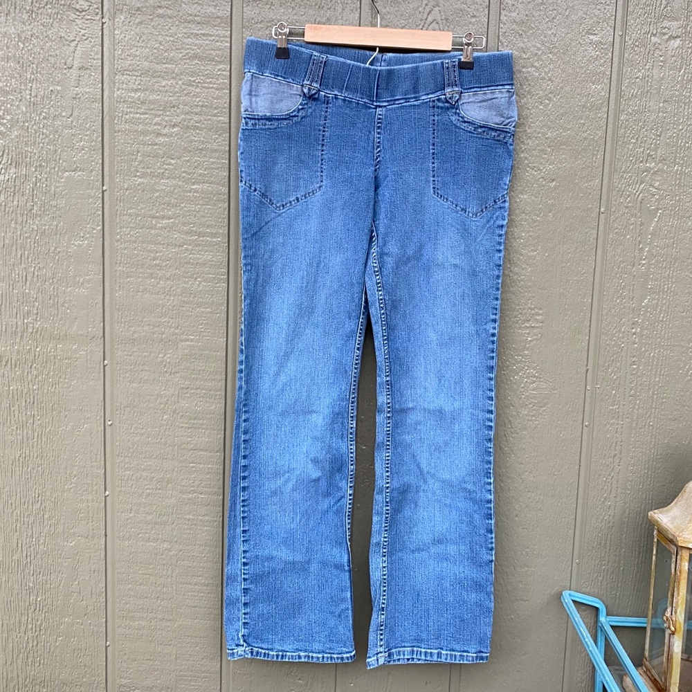 JW Japanese Weekend Maternity Bootcut Blue Jeans L